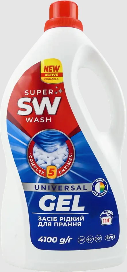 SUPER WASH Засіб рідкий для прання Universal 4100 г